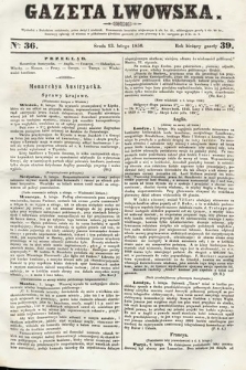 Gazeta Lwowska. 1850, nr 36