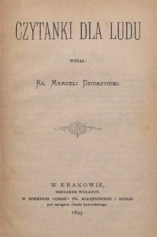 Czytanki dla Ludu. 1893, nr 5