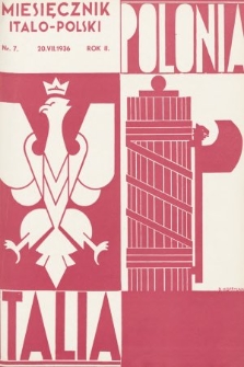 Polonia-Italia : miesięcznik italo-polski. 1936, nr 7