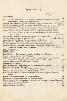 Prawnik : miesięcznik wydawany przez Bibliotekę Słuchaczów Prawa we Lwowie. 1912, spis rzeczy