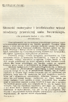 Prawnik : miesięcznik wydawany przez Bibliotekę Słuchaczów Prawa we Lwowie. 1912, nr 4