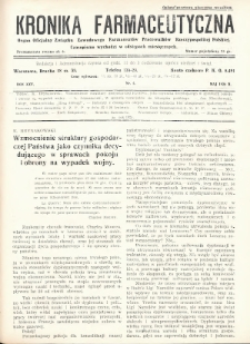 Kronika Farmaceutyczna : organ oficjalny Związku Zawodowego Farmaceutów Pracowników w Rzeczypospolitej Polskiej. 1926, nr 5