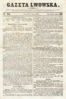 Gazeta Lwowska. 1850, nr 43
