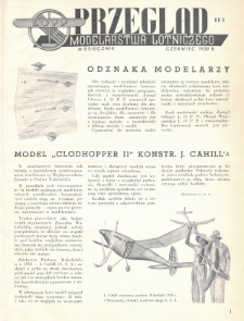 Przegląd Modelarstwa Lotniczego. 1939, nr 6
