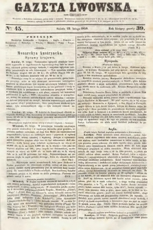 Gazeta Lwowska. 1850, nr 45
