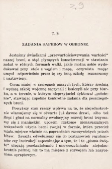 Przegląd Saperski : miesięcznik wydawany przez Dowództwo Saperów M. S. Wojsk. 1938, nr 9