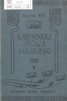 Kalendarz Ilustrowany „Słowa Polskiego” na Rok 1906