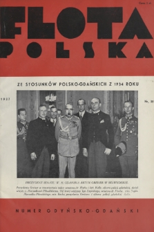 Flota Polska : czasopismo gospodarcze dla spraw żeglugi morskiej, powietrznej i kolonjalnych. 1937, nr 39