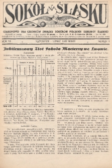 Sokół na Śląsku : czasopismo dla członków Związku Sokołów Polskich Dzielnicy Śląskiej. 1927, nr 7