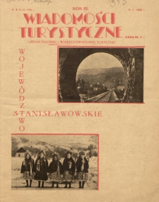 Wiadomości Turystyczne : organ polskiej i wszechświatowej turystyki. R. 3, 1932/1933, nr 11-12/1