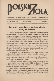 Polskie Zioła : czasopismo poświęcone propagandzie zielarstwa. 1938, nr 9