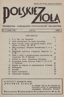 Polskie Zioła : czasopismo poświęcone propagandzie zielarstwa. 1939, nr 2