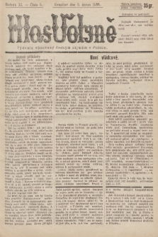Hlas Volyně : týdeník, věnovaný českým zájmům v Polsku. 1936, č. 5