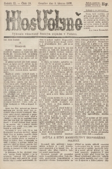 Hlas Volyně : týdeník, věnovaný českým zájmům v Polsku. 1936, č. 10
