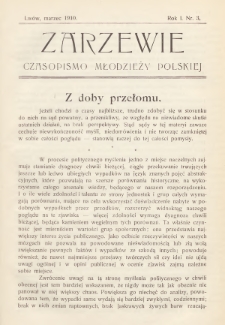 Zarzewie : czasopismo młodzieży polskiej. R. 1, 1910, nr 3