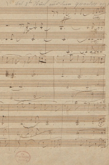 Szkice do kwartetu smyczkowego Es-dur op. 127