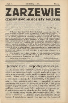 Zarzewie : czasopismo młodzieży polskiej. R. 5, 1914, nr 2