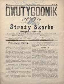 Dwutygodnik Galicyjskiej c. k. Straży Skarbu : czasopismo zawodowe. 1893, nr 3