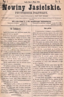 Nowiny Jasielskie : dwutygodnik polityczny. 1884, nr 9