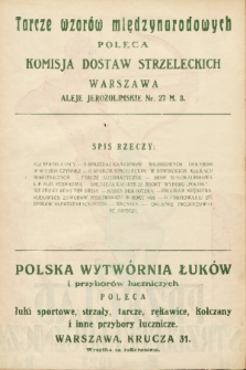 Przegląd Strzelecki i Łuczniczy. 1928, spis rzeczy