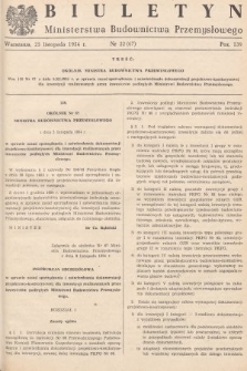 Biuletyn Ministerstwa Budownictwa Przemysłowego. 1954, nr 22