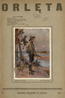 Orlęta : dwutygodnik ilustrowany dla młodzieży polskiej. 1927, nr 1