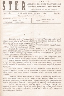 Ster : organ Lubelskiego Komitetu Wojewódzkiego Ligi Obrony Powietrznej i Przeciwgazowej. 1928, nr 4 i 5