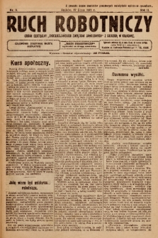 Ruch Robotniczy : organ centralny „Chrześcijańskich Związków Zawodowych” z siedzibą w Krakowie. 1921, nr 9