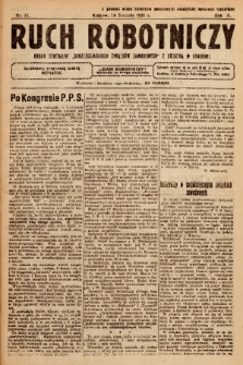 Ruch Robotniczy : organ centralny „Chrześcijańskich Związków Zawodowych” z siedzibą w Krakowie. 1921, nr 11