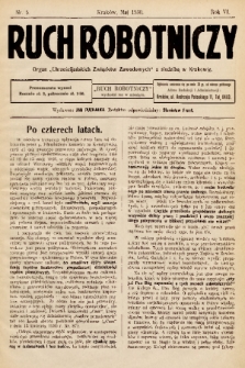 Ruch Robotniczy : organ „Chrześcijańskich Związków Zawodowych” z siedzibą w Krakowie. 1930, nr 5