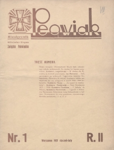 Peowiak : oficjalny organ Związku Peowiaków. 1931, nr 1
