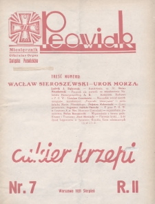 Peowiak : oficjalny organ Związku Peowiaków. 1931, nr 7