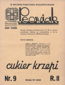 Peowiak : oficjalny organ Związku Peowiaków. 1931, nr 9