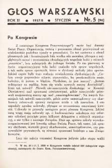 Głos Warszawski. R. 11, 1938, nr 5