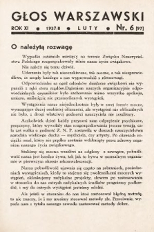 Głos Warszawski. R. 11, 1938, nr 6
