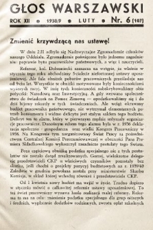 Głos Warszawski. R. 12, 1939, nr 6