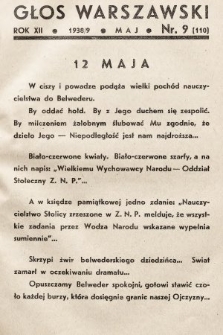 Głos Warszawski. R. 12, 1939, nr 9