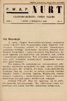Nurt : południowo-wschodnia agencja prasowa. 1938, nr 4