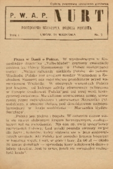 Nurt : południowo-wschodnia agencja prasowa. 1938, nr 7