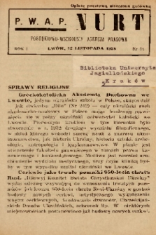 Nurt : południowo-wschodnia agencja prasowa. 1938, nr 14