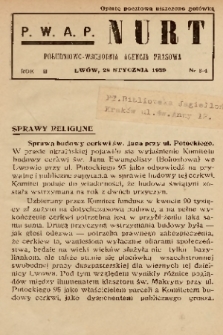 Nurt : południowo-wschodnia agencja prasowa. 1939, nr 3-4