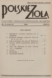 Polskie Zioła : czasopismo poświęcone propagandzie zielarstwa. 1935, nr 5