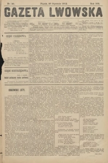Gazeta Lwowska. 1912, nr 20