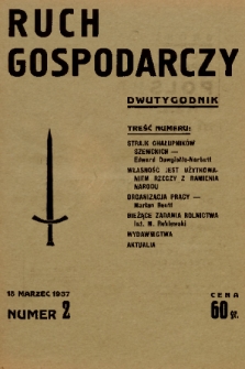 Ruch Gospodarczy : dwutygodnik. 1937, nr 2