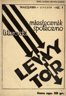 Lewy Tor : miesięcznik społeczno-literacki. 1935, nr 1