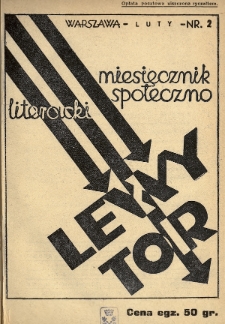Lewy Tor : miesięcznik społeczno-literacki. 1935, nr 2
