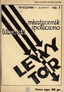 Lewy Tor : miesięcznik społeczno-literacki. 1935, nr 3