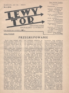 Lewy Tor : dwutygodnik społeczno-literacki. 1936, nr 3