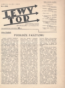 Lewy Tor : dwutygodnik społeczno-literacki. 1936, nr 4