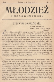 Młodzież : pismo młodzieży polskiej. 1911, nr 2